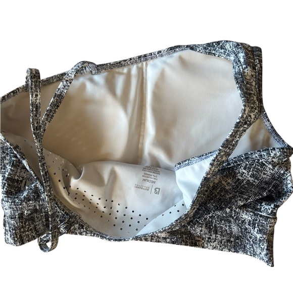 BuffBunny | Blue & White Stylish Shoulder Strap Padded Adjustable Sports Bra M - Picture 4 of 7